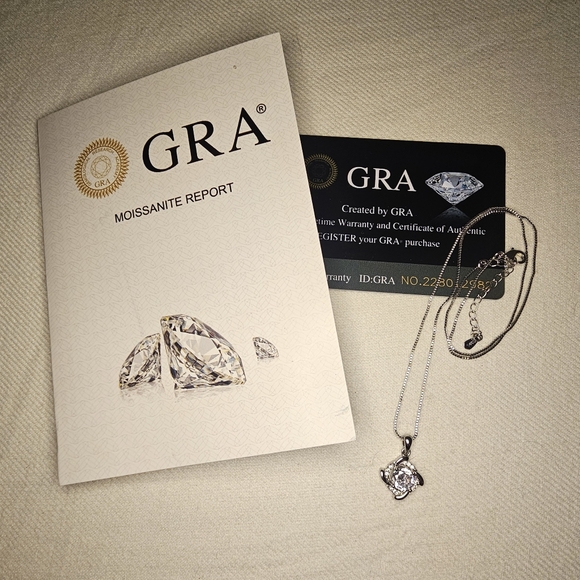 Jewelry - 1 carat Moissanite Necklace with GRA